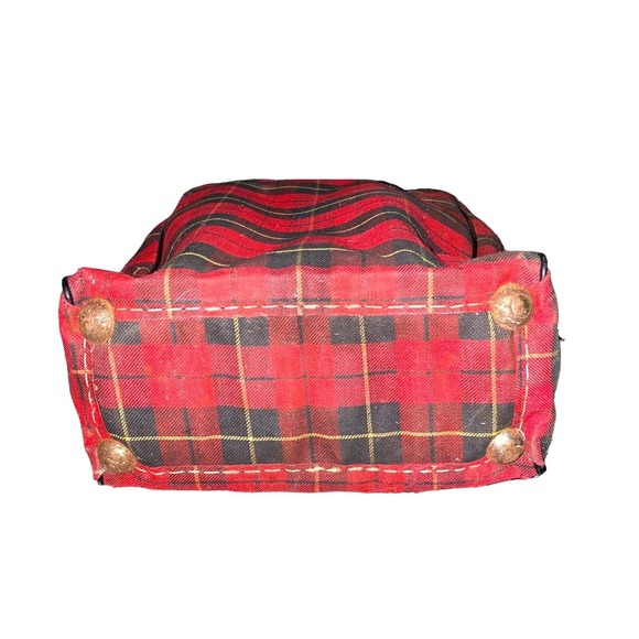 Vintage Alladin Plaid Tote with Two Metal King-Seeley 1-Liter Thermoses - Picture 6 of 11